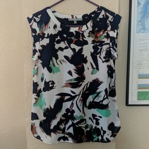 Scoop Neck Tropical Scoop Neck Blouse